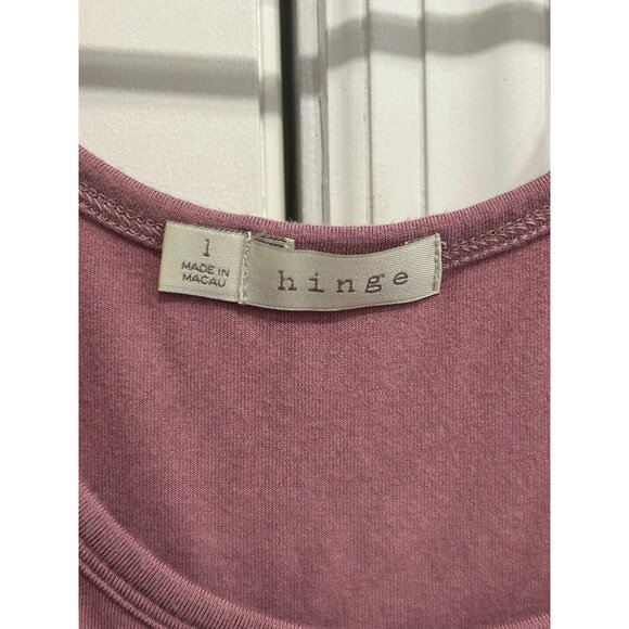 Hinge Sleeveless Tank Top Mauve Size Large Scoop Neck Casual Summer Essential - Picture 5 of 10